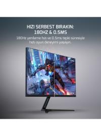 24 GAMEPOWER  Bull T10 Flat IPS 180Hz 0.5ms FHD Gaming Monitör (Sıfır Ölü Piksel Garantili)